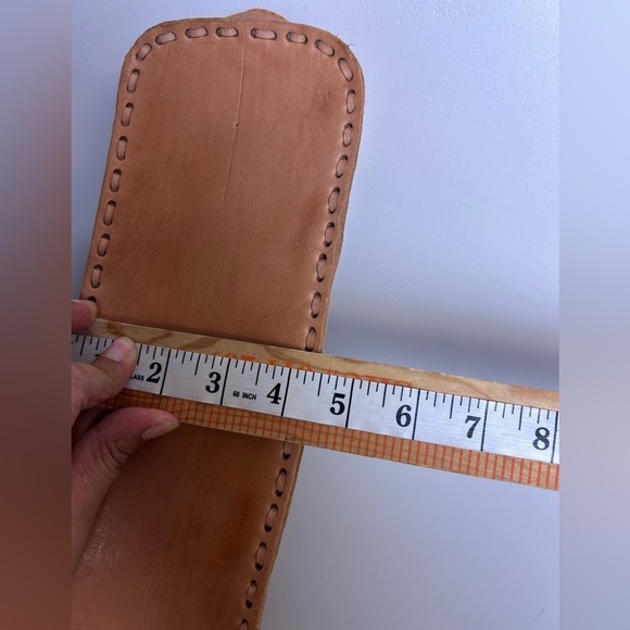 Ukelele Genuin Brown Leather Case Crossbody Strap Minimalist Neutral adjustable - Picture 10 of 14